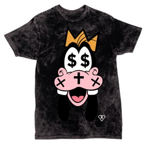Image of GIGP$ “DONT BE A GOOFY” COTTON TEE (VINTAGE BLACK)