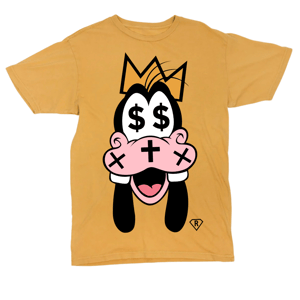Image of GIGP$ “DONT BE A GOOFY” COTTON TEE (MUSTARD)