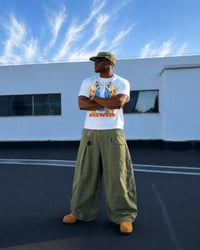 Image 3 of AFY Chrome & Flame White Graphic T-Shirt