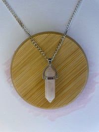 Rose Quartz Point Necklace