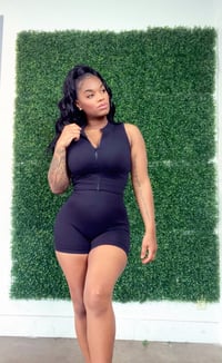 Image 1 of SnapBack 2 pc biker shirt set (black)