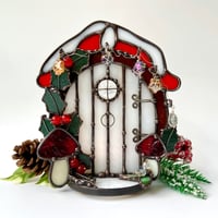 Image 2 of PRE ORDER LISTING festive fairy door candle holder 