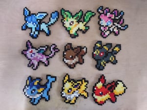 Image of Eeveelutions pixel art