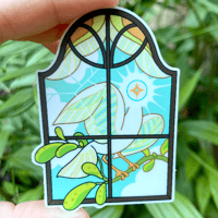 Vinyl Sticker: Window Visitor