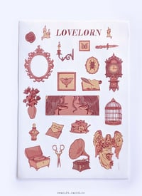 Image 2 of LOVESICK & LOVELORN  / Washi Sticker Sheets