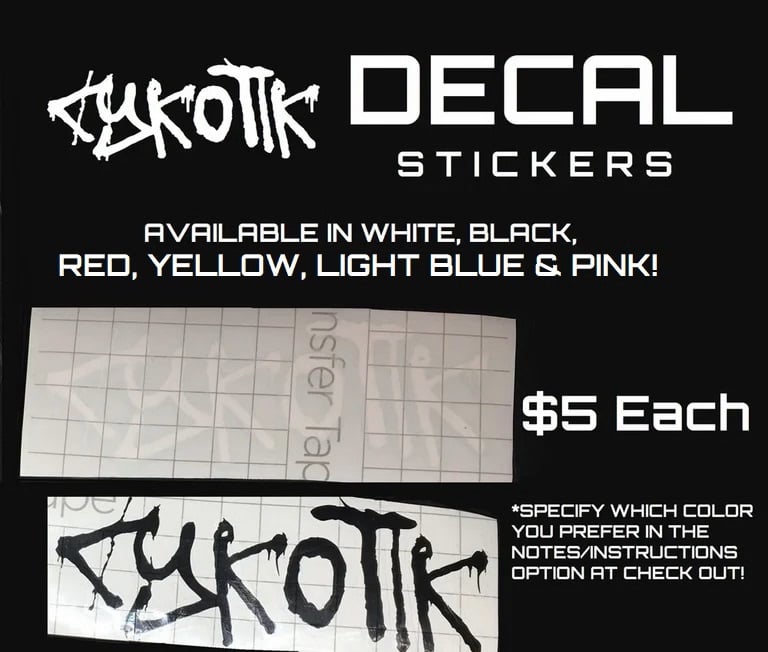 Image of cYkoTIk - Decal Stickers