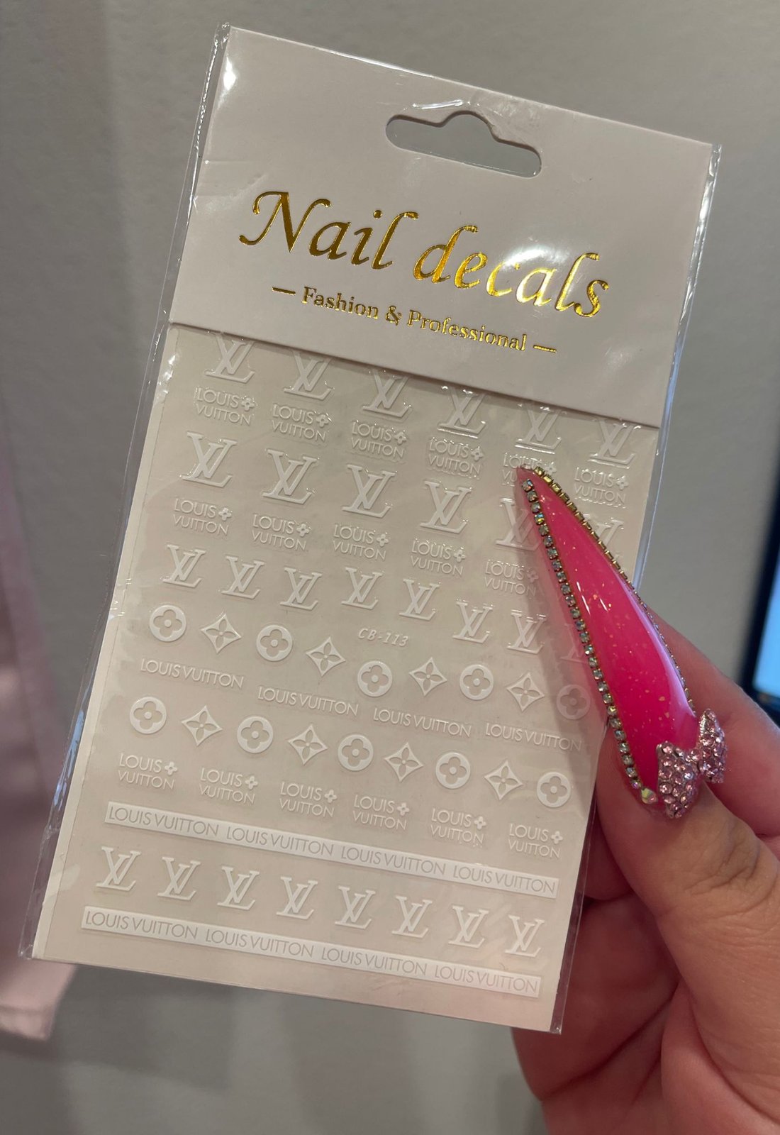 lv decals for nails