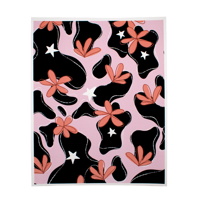 "Flower Cow" 8.5x11 Art Print