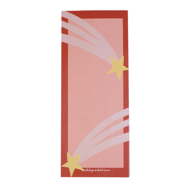 "Shooting Star" 3.5 x 8.5 Notepad