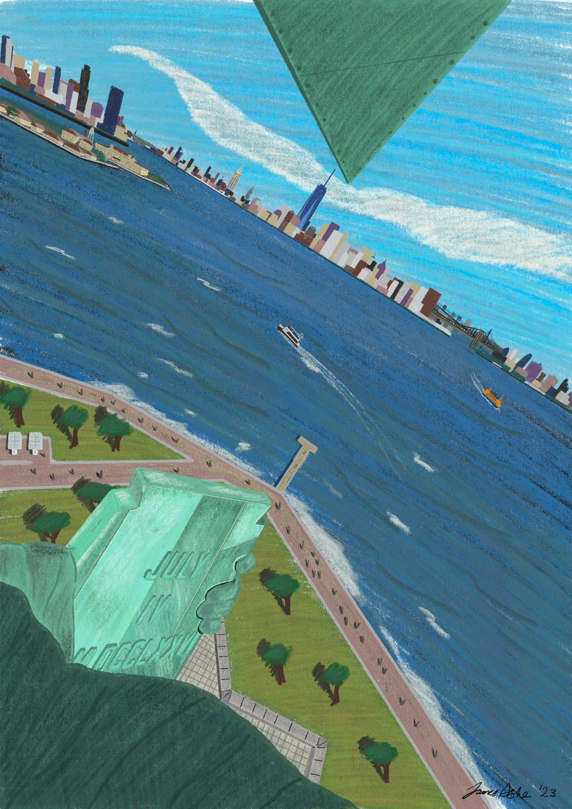 Image of Liberty Island Gilclée Print
