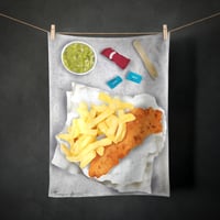 Image 1 of 'Chippy Tea' Tea Towel