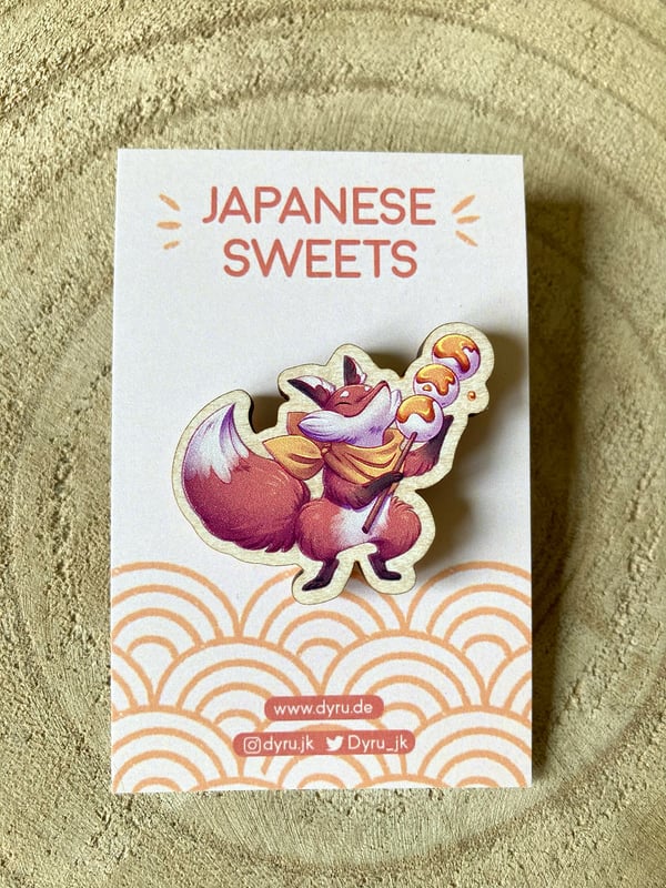 Image of Wood Pins - Japanese Sweets