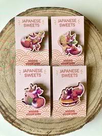 Image 1 of Wood Pins - Japanese Sweets