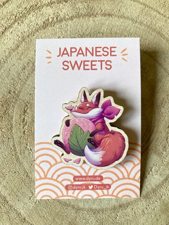 Image of Wood Pins - Japanese Sweets