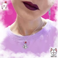 Image 2 of Moogle Kawaii Necklace