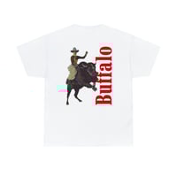 Image 2 of Buffalo Smoke | Front and Back Print | Unisex Heavy Cotton Tee