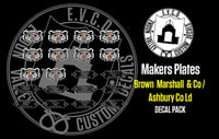 Makers Plates Decal Pack