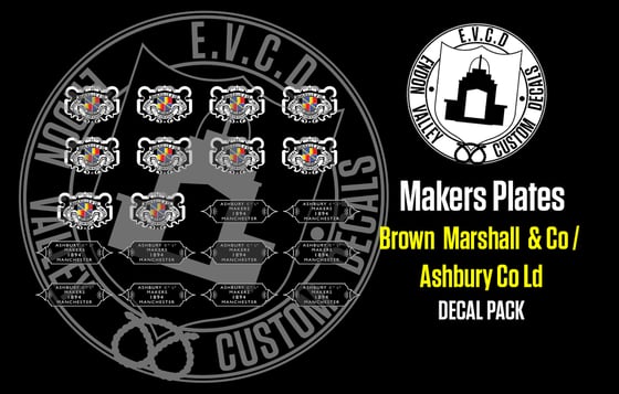 Image of Makers Plates Decal Pack