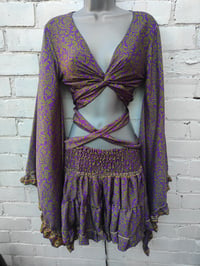 Image 1 of STEVIE CO ORD SET TOP AND TUTU SKIRT PURPLE
