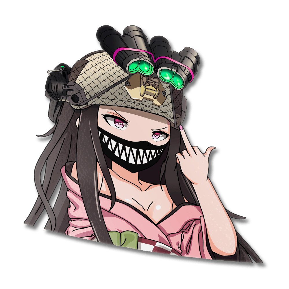 Image of Nezuko Nods Sticker