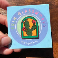 Image 4 of Cactus Arch Enamel Pin + Stickers