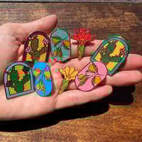 Image 1 of The Whole Pin Collection (8) + Bonus Exclusive Sticker