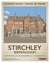 Stirchley retro rail poster