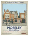 Moseley retro rail poster