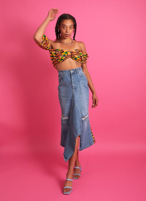 Image of Bandeau crop top