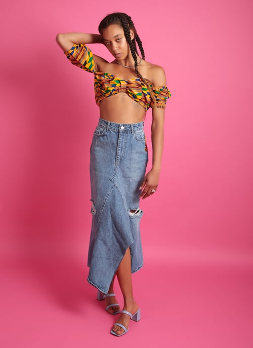 Image of Bandeau crop top