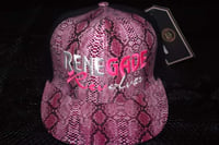 Image 1 of Pink Snakeskin Snapback