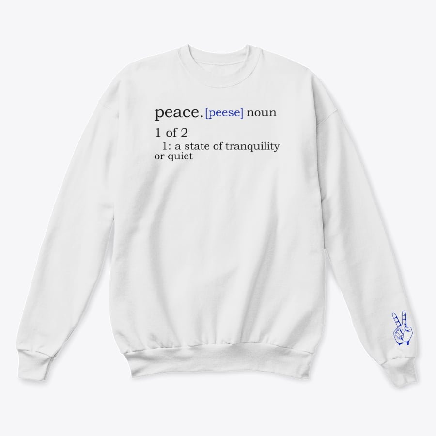 Image of Peaceful World Sweatshirt Adult Size