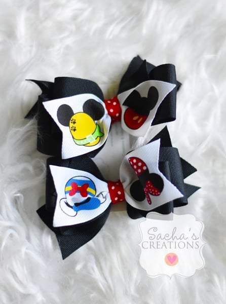 Image of Set of Two Mouse Character Bows