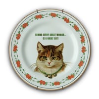 Image 1 of Behind every great woman...are great cats! (Ref. 413b)