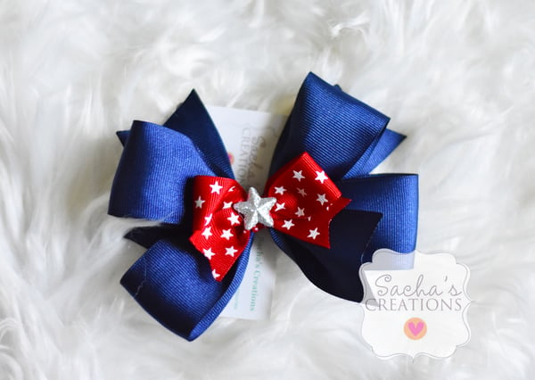 Image of Star Bow (navy blue)