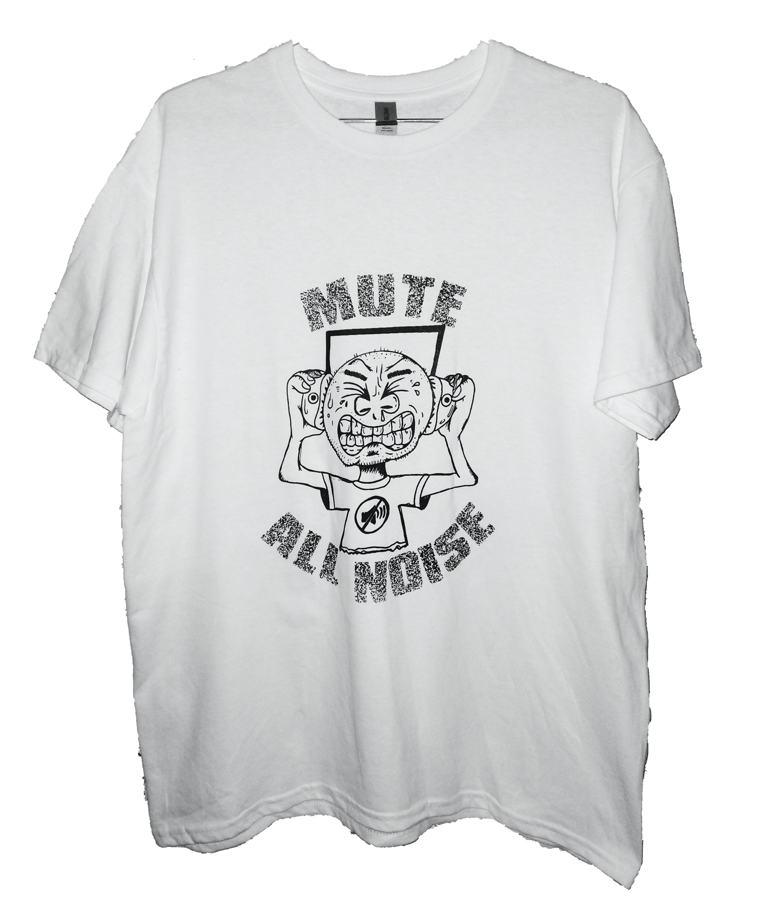 WHITE MUTE ALLNOISE TEE-SHIRT
