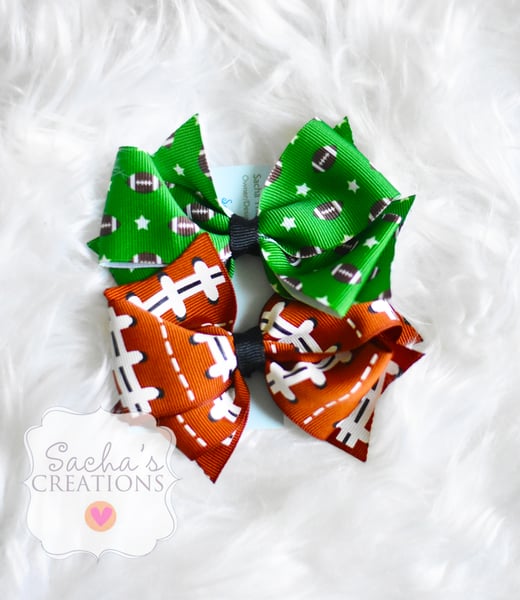 Image of Set of Two Football Bows