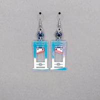 Holographic Guillotine Earrings