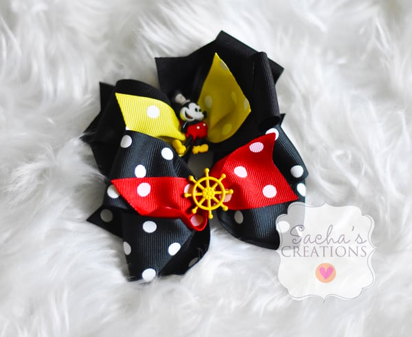 Image of Set of Two Steamboat Willie Bows 