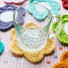 Set of Flower Coasters