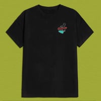 Image 2 of Breezeway Cocktail Hour tee (front and back)