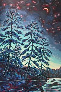 moonlit pines