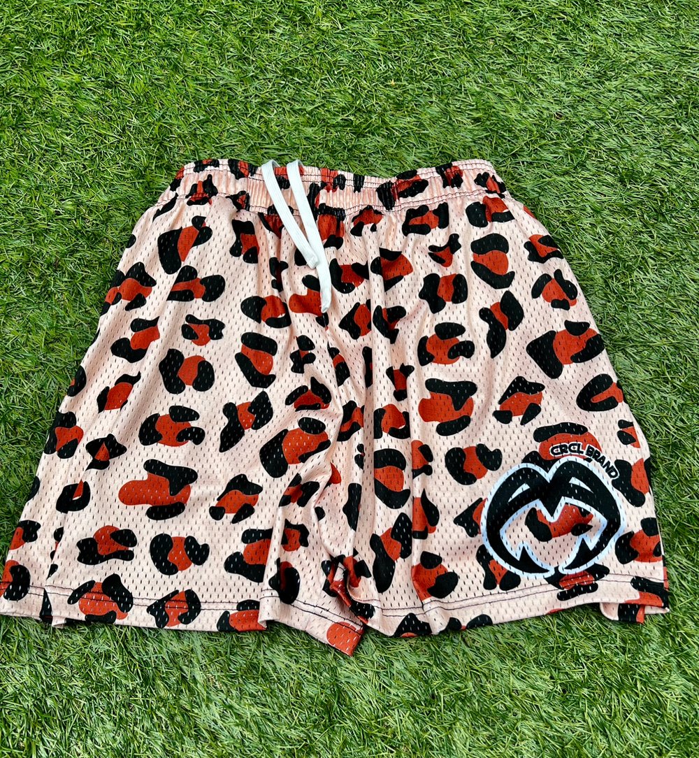 LEOPARDY MESH SHORTS 