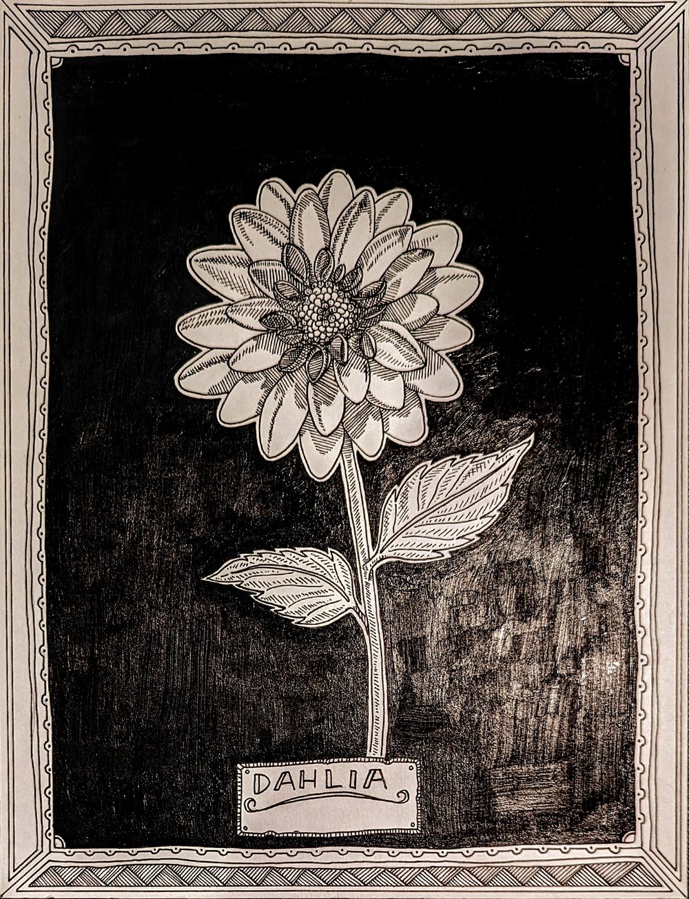 'Dahlia' - Original Artwork
