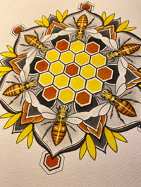Image 2 of Honeycomb Mandala Original Artwork