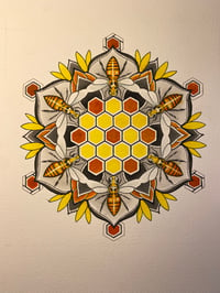 Image 1 of Honeycomb Mandala Original Artwork