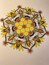 Image 4 of Honeycomb Mandala Original Artwork