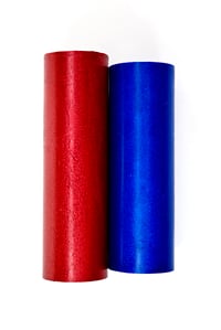 Image 3 of 3D-resin-printed 'Stars & Stripes pen blanks! 3D-printed inner structure, pressure cast in Alumilite
