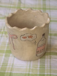 Image 1 of Recycled clay vase.