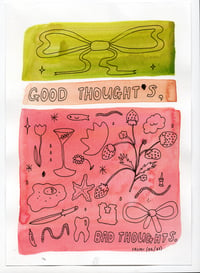 Good thoughts, bad thoughts ~ A5 Flash Sheet